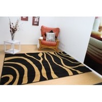 Super Special Heavy Duty Urban Rug Black And Brown 200X290CM