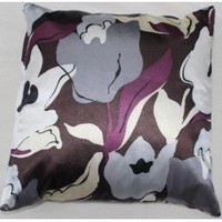 Floor covering: CLEARANCE EASY CARE PREMIUM QUALITY DESIGNER CUSHION DARK BROWN & GREY