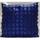 Easy Care Knots Design Silk Cushions Dark Blue