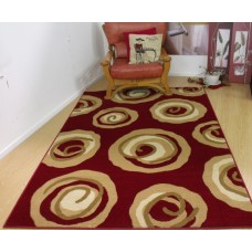 Durable amroha modern design rug beige and red 160x235cm