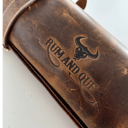 Rum And Que X Victory Leather Knife Rolls-11 Pockets