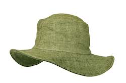 Frontpage: Hemp Hat Classic Design Dark Green Color