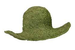 Frontpage: Crochet Hat Garden Lady Green