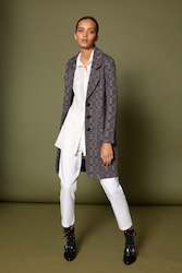 Womenswear: Admiral Check Knit Coat