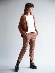 Womenswear: Full Genuine Leather Track Pants REDUCED