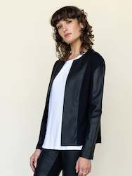 Womenswear: Leather and Ponti Jacket