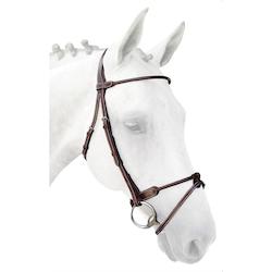 Internet only: Silver Crown Bridle Round Flash Noseband