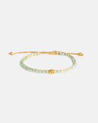 Gemstone Gold: Chalcedony Bracelet | Gold