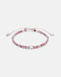 Gemstone Silver: Pink Tourmaline Bracelet from Sri Lanka | Silver
