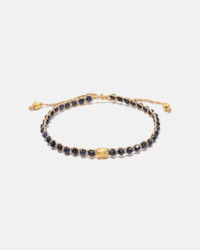 Blue Sandstone Bracelet | Gold