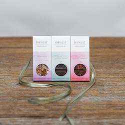 Flower: Honest Chocolat Trio of Mini Chocolates