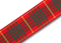 Cameron Clan tartan ribbon 25mm