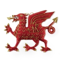 Gift: Welsh Dragon christmas decoration