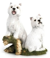 Pair of West Highland terriers
