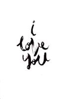 Products: I love you print