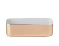 Louise roe copper metal tray - white