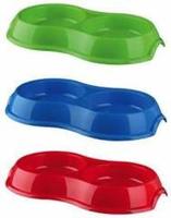 Plastic cat bowl - seed and feed