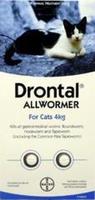 Drontal wormer for cats 4kg - seed and feed