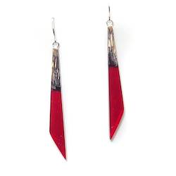 Jewellery: Pohutukawa Red Scarlet Earrings