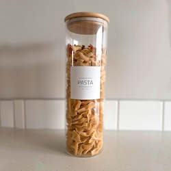 2355ml Bamboo And Glass Pantry Jar (sale)
