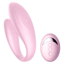 U-Shape Wireless Vibrator USB Rechargeable Dildo G-Spot Silicone Stimulator For Women