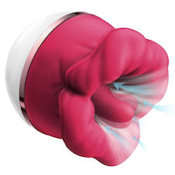 Rose Toy Sucking Vibrator Clit Stimulator Mouth Biting Tongue Licking Nipple Org…