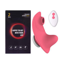 Adult shop: Mini Clit Sucker Remote Controlled Vibrator G-spot Stimulator for Women
