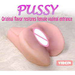 Real Pussy Male Masturbator Realistic Vagina Silicone Pocket Pussy Sex Virgin Su…