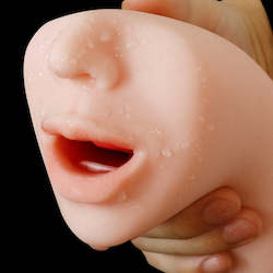 Real Feeling 3D Deepthroat Masturbator Oral Pocket Pussy with Tongue For Men