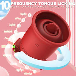 Powerful Sucking Tongue Licking Vibrator Rose Bell Shape Clit Nipple Stimulator …