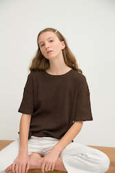 Fashion design: T-Shirt No. 20: (Chocolate)
