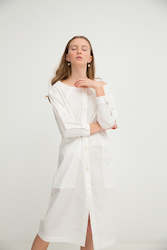 Shirtdress No. 26: (Vintage White)