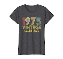 Vintage 1975 T-Shirt Born In 1975 Retro 44th Birthday Gifts