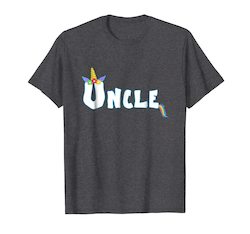 Unicorn Birthday Girl Shirt Funny Uncle Gifts Family Tee