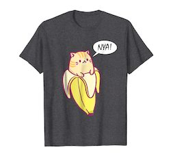 2018 Bananya Banana Funny Cat T Shirt