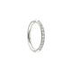 Hinged Pave Gem Side Ring (Surgical Steel)