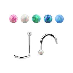 Opal Nose Screw (Surgical Steel)