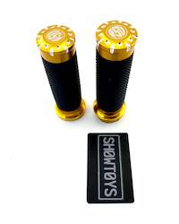 Motor vehicle part dealing - new: Gold RSD Grips Suit Harley Davidson