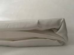 Household linen wholesaling: Silk Sheets - Ivory - Fitted Sheet only