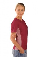 Womenswear: Silkbody Cellular Women's SALE Panelled Short Sleeve Silkbody