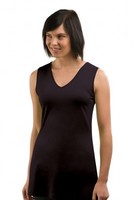 Womenswear: Silkbody Silkspun Women's Sleeveless Tunic V Neck Silkbody