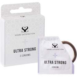 Personal accessories: Share Satisfaction Ultra Strong Condoms 3 Pack