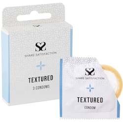 Personal accessories: Share Satisfaction Textured Condoms 3 Pack