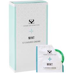 Share Satisfaction Flavoured Condoms Mint 12 Pack