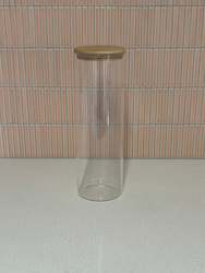 Kitchenware: 2200ml Glass and Bamboo Jar (Sample)