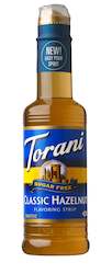 Torani Sugar Free Syrups: Torani Sugar Free Syrup Classic Hazelnut 375ml