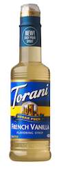 Torani Sugar Free Syrups: Torani Sugar Free Syrup French Vanilla 375ml