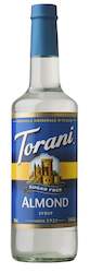 Torani Sugar Free Syrup Almond 750ml
