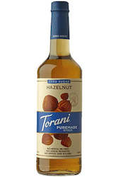 Puremade Torani Syrups: Puremade Zero Sugar Hazelnut Syrup 750ml