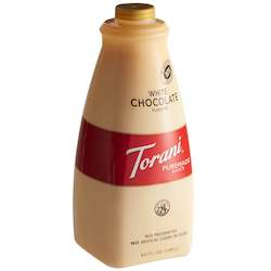 Torani White Chocolate Flavor Sauce 1.89l